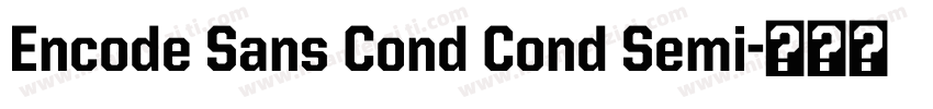 Encode Sans Cond Cond Semi字体转换